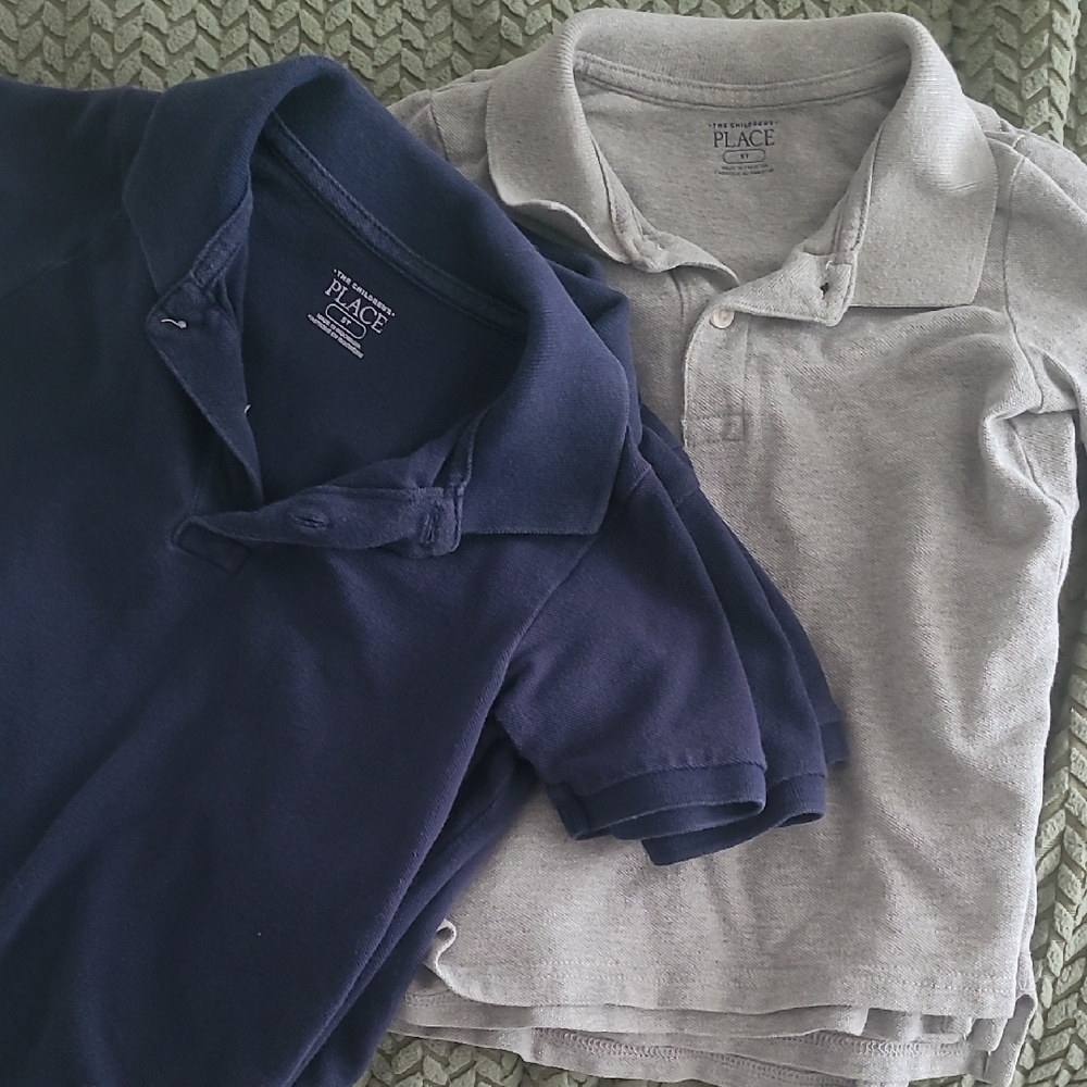 The Children's Place Classic Blue and Gray Polos